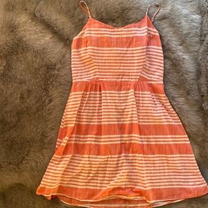 Striped Old Navy Orange/White Dress